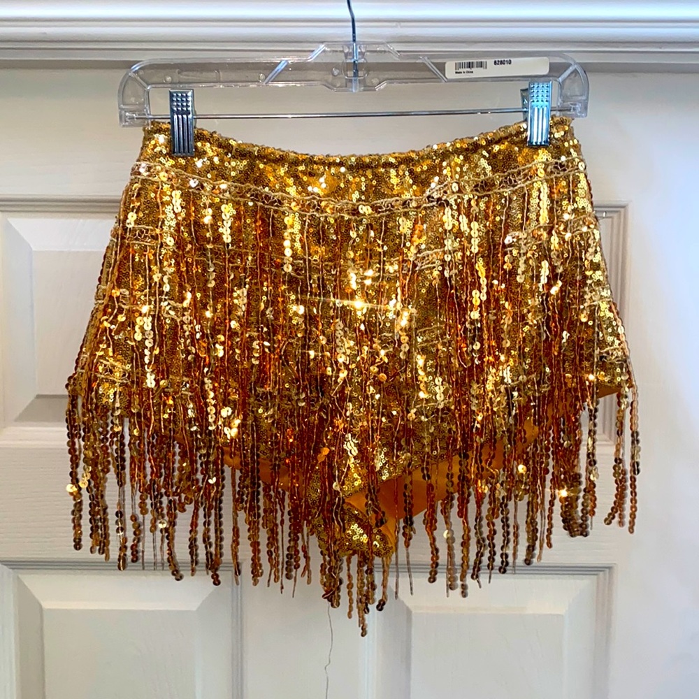 Gold Sequin Shorts